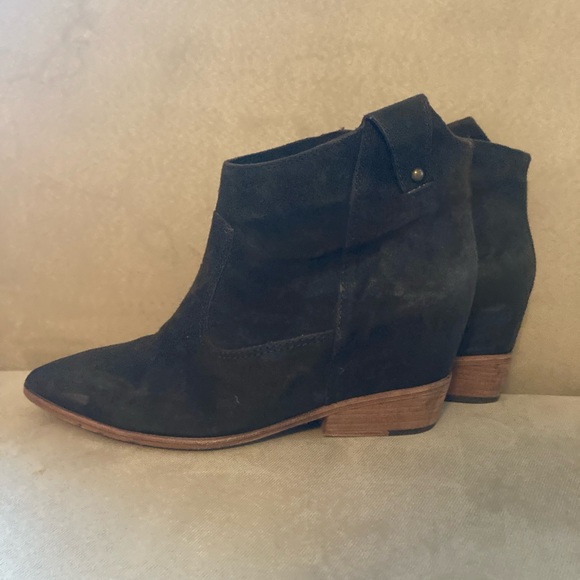 Sigerson Morrison suede structured booties - Picture 2 of 5